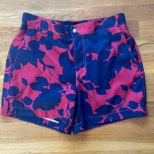 Abercrombie & Fitch rose built in shorts small navy pink